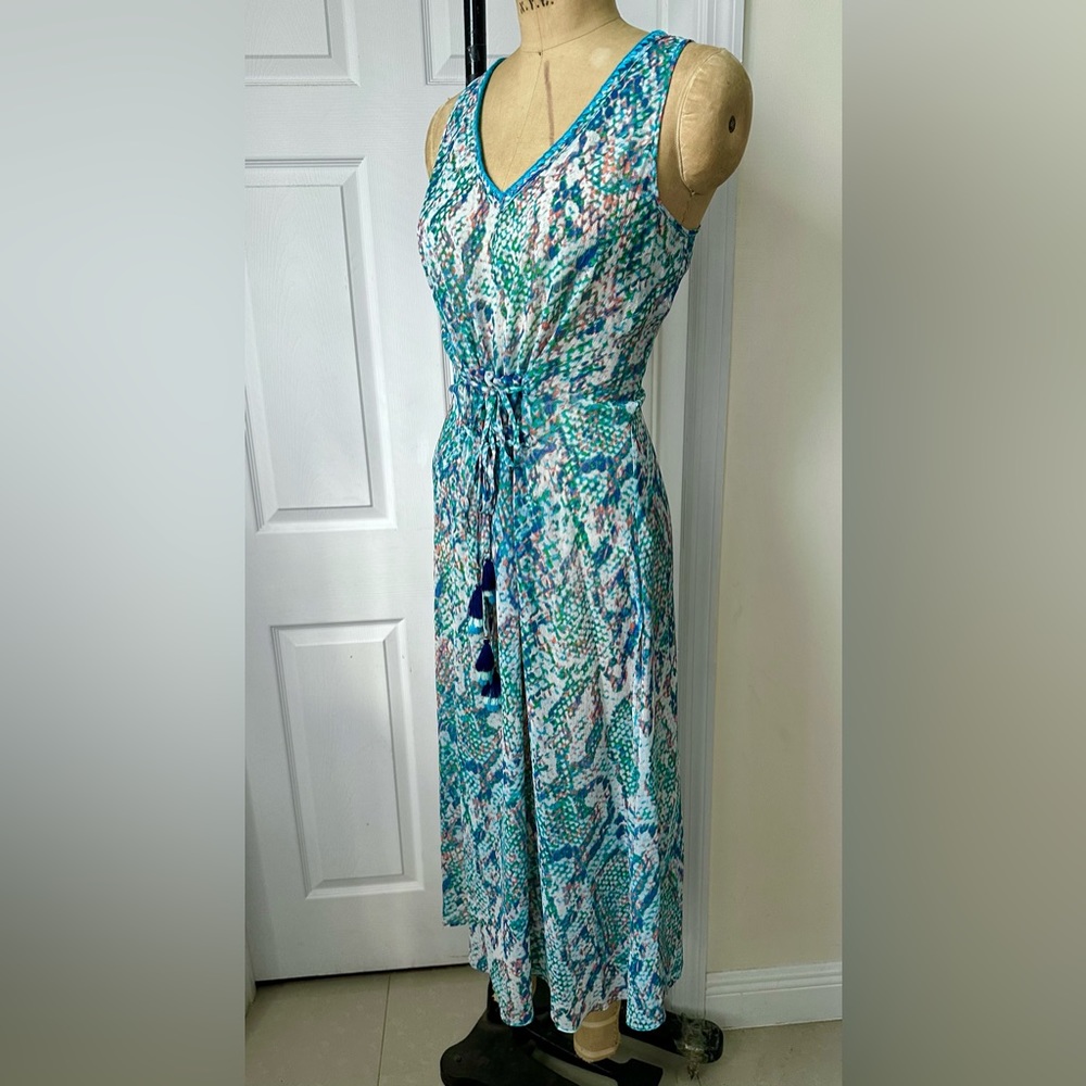 NWOT Ramy Brook Blue Viper Aleena Dress Swim Cover Up